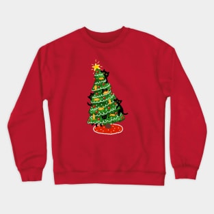 Christmas With Cats Crewneck Sweatshirt